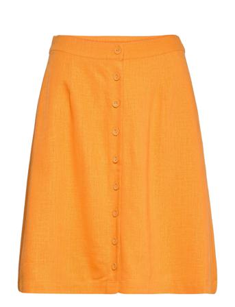Slfgulia Hw Short Skirt B Orange Selected Femme