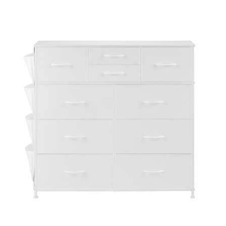 Kommode - DUOKU - ZWE-BC-SS-06 - 10 Skuffer - Stålramme - Hvid