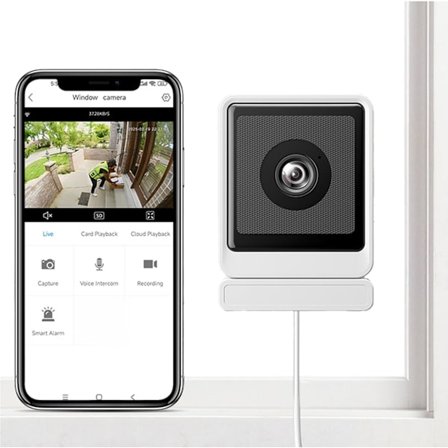 Uusin malli 2025 3mp 2k ikkunakamera, täysvärinen yönäkö, häikäisemätön päivä-/yötallennus, 5G/2.4G WiFi, liiketunnistus, kaksisuuntainen ääni