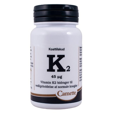 Camette K2 Vitamin 45 mcg 180 tabl., Helse & Madvarer, Vitaminer, K-vitamin