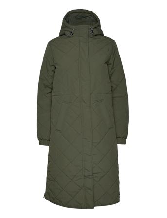 Semera Topattu Pitkä Takki Khaki Green Global Funk