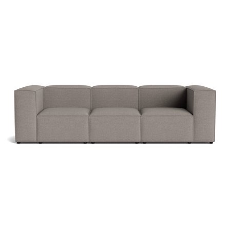 Lissabon 3 personers modulsofa - Danubio Lysegrå - 270x100x72cm - Sofa, 3 personers sofa - Kvalitetsstof & Ramme af Krydsfiner - Slidstærk