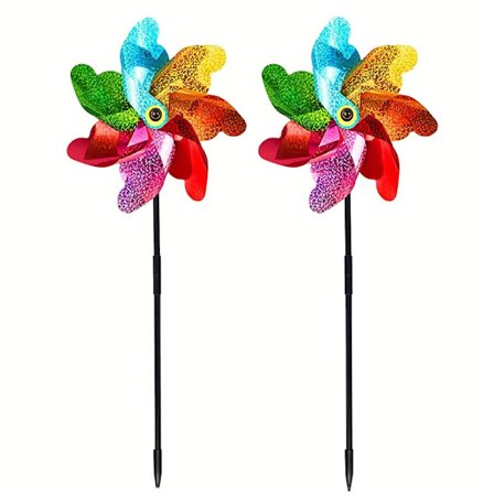 Blinkende Regnbue Vindmølle Fugleskræmmer, Gårdhave Dekoration