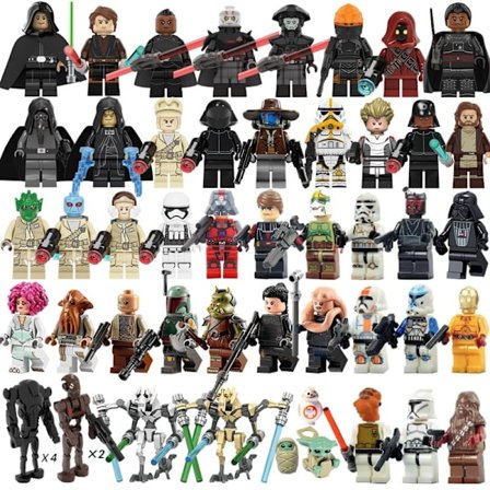 50 Styk Star Wars Byggeklodser Minifigurer Luke Darth Vader - Perfect_xx 50 stk