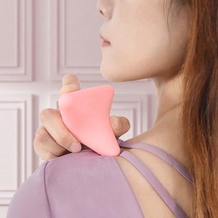 (rosa)1Tissue Massasje Silikon Selvmassasje Terapiverktøy Manuell