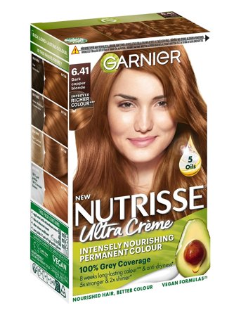 Garnier Garnier Nutrisse Ultra Créme 6.41 Dark Copper Blonde - Brown - 1 pcs