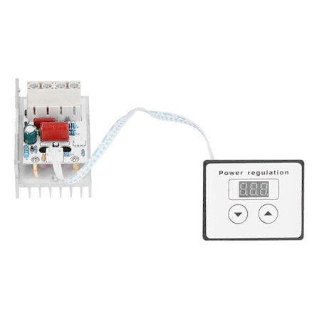 Tyristor Elektrisk Spenningsregulator Super Kraft Digital Regulering 10000W Ekstern AC 220V
