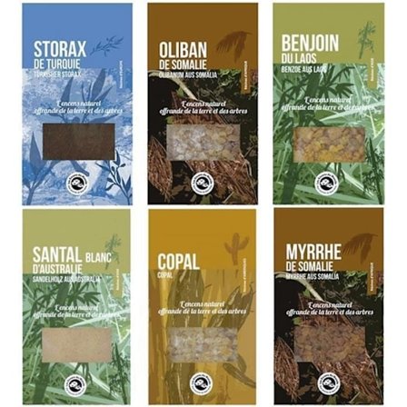 Coffret med harts från Les Encens du Monde