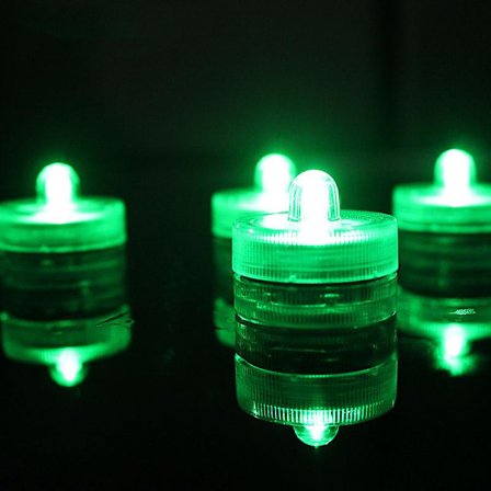 12 st Super Ljusa Vattentäta Nedsänkbara - Mini LED-Teeljus (G