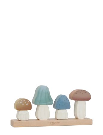 Little Dutch | Little Dutch Stacking Puzzle Mushrooms - Forest Friends Fsc | ONE SIZE