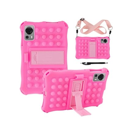 För Iplay 50/60 Mini/60 Mini Pro 8,4 tums surfplatta, rosa stötsäkert silikonskal