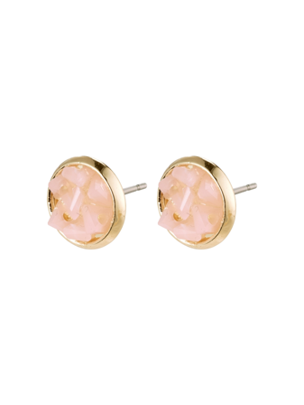 MATCH - Josefine Earrings - Pilgrim - Str. ONESIZE - Dame - Tilbehør - Gul - Resirkulert messing