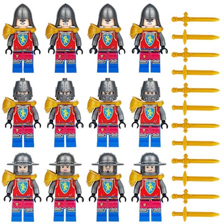 Knights Warrior Soldat Minifigur Byggeklodser Børnelegetøjssæt