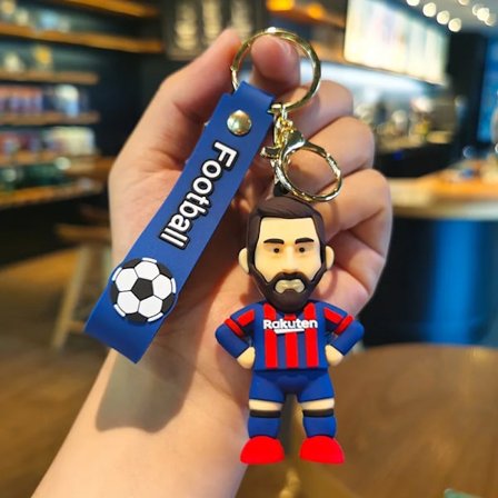 Messi Jalkapallo Avaimenperä Laukku Ripustin Sarja Nukke Nukke Tähti Urheilu Avaimenperä Toimintahahmo Souvenir Lelu Lahja