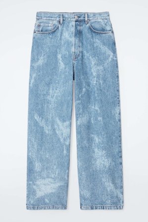 COS Women's Volume Jeans Med Vida Ben Bag in Blå
