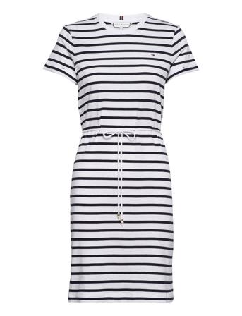Th Cool Stp C-Nk Short Dress Ss Kort Klänning Blå Tommy Hilfiger