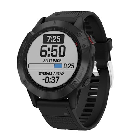 Silikonarmbånd Garmin Fenix 6 Sort