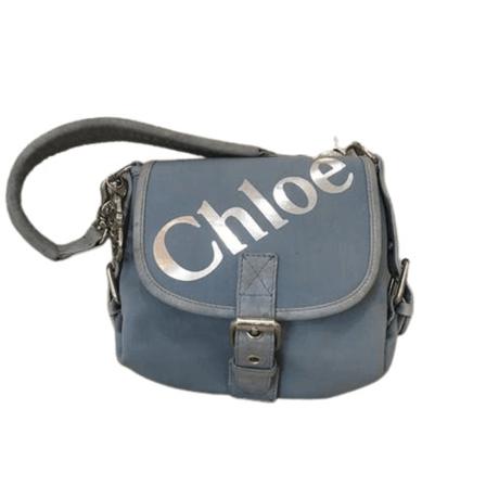 Chloé Pre-owned, Pre-owned Leather Shoulder Bag Grijs, Dames, Maat:ONE Size,Zilver