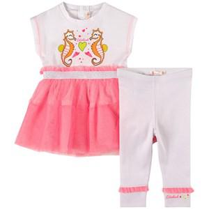 Billieblush Pink Seahorse Grahic Dress Set - Clothing sets - 3 years - Pink
