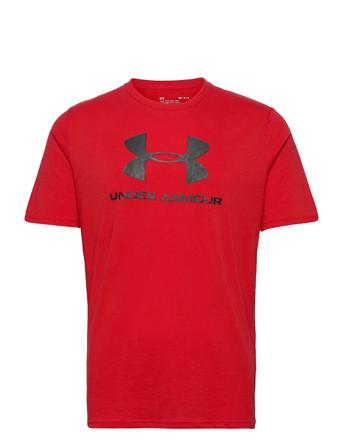Ua M Sportstyle Logo Ss T-shirts Short-sleeved Rød Under Armour*Betinget Tilbud