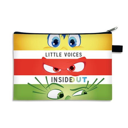 Uusi Inside Out 2 Inside Out 2 kannettava korttipidin, lasten kolikkopussi, polyesterinen avainten säilytyspussi