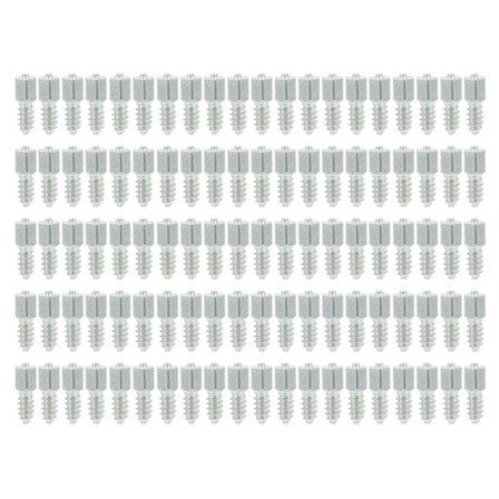 100 stk. Sneskrue M8 Gevind Universal Anti-Slip Hjulskruer til Læsser Minilæsser Traktor Gaffeltruck