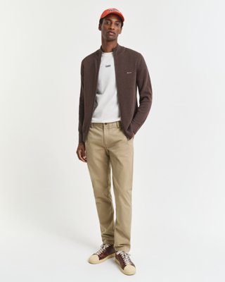 GANT - Slim fit super comfort chinos til herre dark khaki