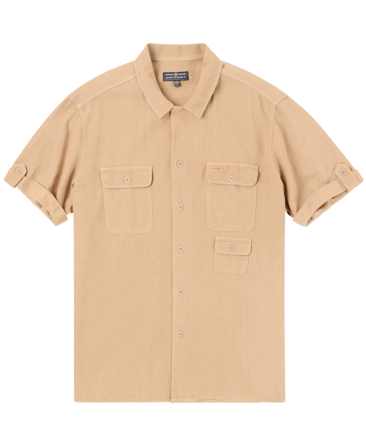 Amundsen Traveller's Linen SS Mens Khaki
