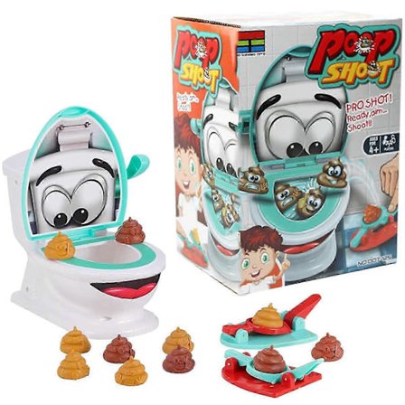 Poop Skydespil Legetøj, Sjovt Toiletspil, Poop Skydespil Legetøj til Familiefester