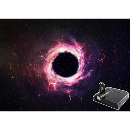 Aurora Moon Galaxy projeksjonslampe Kreativ bakgrunn Atmosfære Nattlys Jordprojektor Fotografi Lampe til bursdagsgave AAABattery-Without N-1PCS Sheets