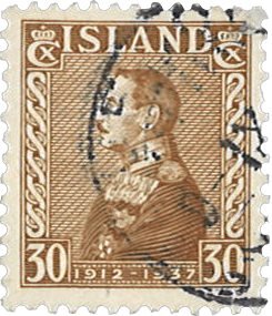Island 1937 - AFA 188 - Stemplet
