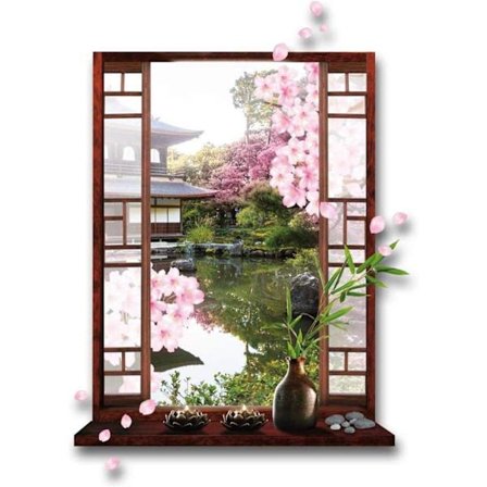 Trompe l'oeil-klistermærker - Japan