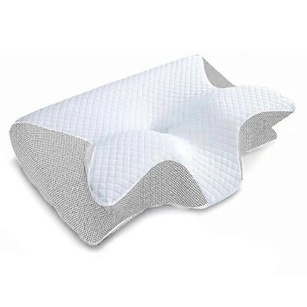 Fjærformet Cervical Nakkepute Memory Foam Langsom Gjenopprettingspute