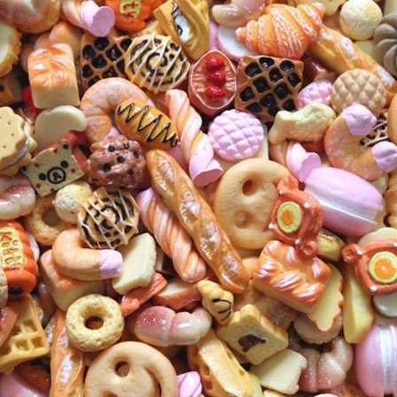 10st e Mini Candy Donut Bread Dollhouse Miniature Cake Home C