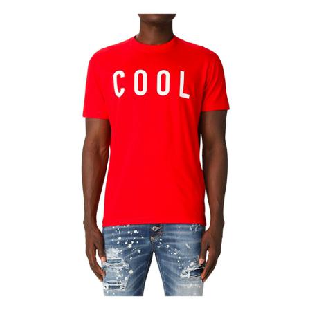 Dsquared2 - T-shirts - Röd - Herr - Storlek: M, Herr, Storlek: M