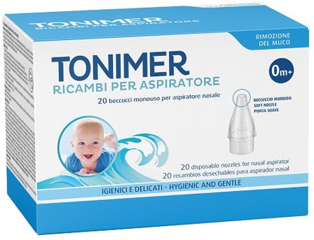 Tonimer Ricambi Per Aspiratore Nasale 20 Beccucci Monouso