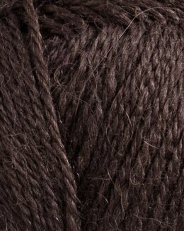 Garn Fin Alpaka 50 g Brun - Järbo