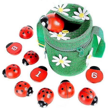 0-10 Tallæring Telling Marihøne Treleker