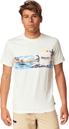 Rip Curl Men's Busy Session Tee Men short-sleeved sweaters White XL