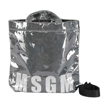 Msgm, Tote Bags Zwart, Dames, Maat:ONE Size,Polyurethaan