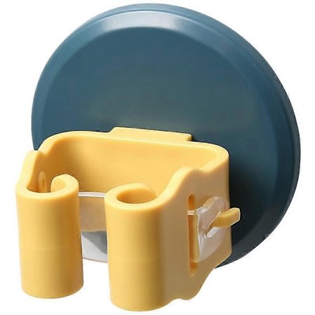 Selvklæbende kosteholder til badeværelse, køkken, kontor, skab, have, garage, vaskerum, værktøjsopbevaring, gul, 7,5*6 cm [BR]