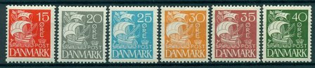 Danmark 1927 - AFA 169-174 - Postfrisk