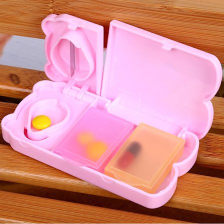 1 stk. Kreativ skjult oppbevaringsboks for mynter, batterietui, hemmelig oppbevaring, sikker pilleboks 4,5*2,4 cm