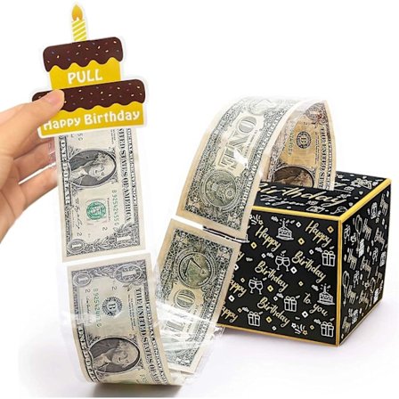 Gratulerer med dagen pengeboks for pengegave