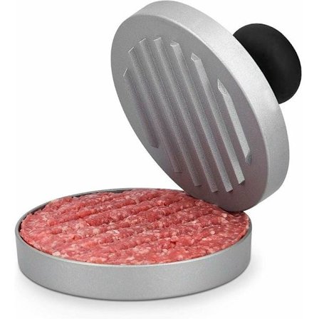 Hamburgerpresse - 12 cm hakket bøfpresse - Burger Maker til hakket kød Køkken - Aftagelig bund - Grill grillpande