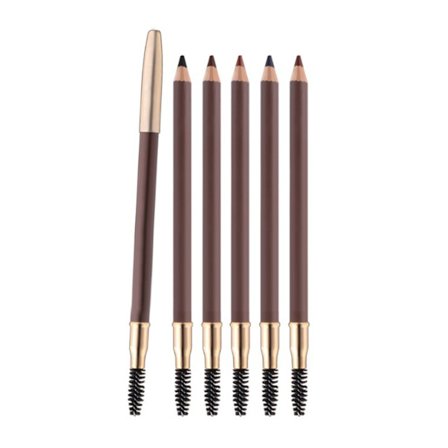 Vattentät Långvarig Ögonbrynspenna med Borste Ljusbrun Makeup Bryn Definer Puder