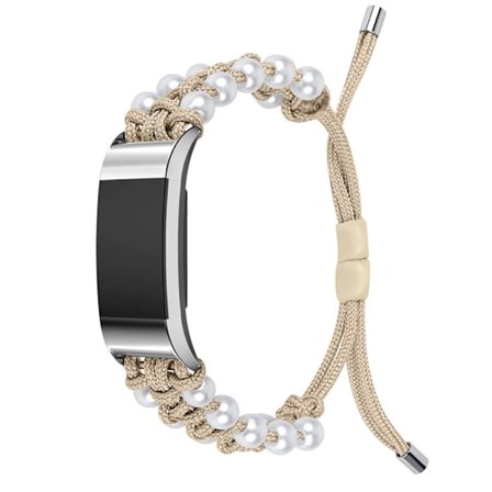 Fitbit Charge 2 snyggt orb nylonarmband - Aprikos