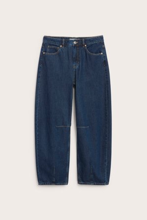 Kappahl | Barrel jeans high waist Mörk denim 36 | Mörk denim
