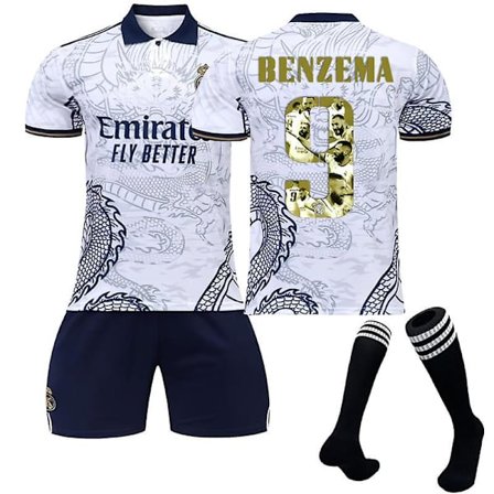 Golden Globe-vinnare #9 Benzema Special Edition fotbollsuniform