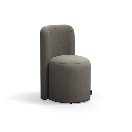 Taburet VARIETY, s opěradlem, potahová látka Pod CS, taupe